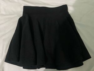 Black Flared Skirt