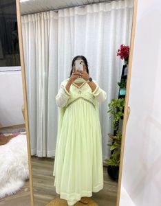 New Party Wear Gown, Dupatta and Pant