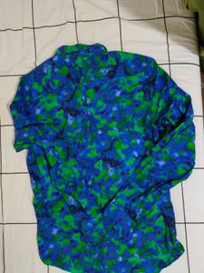 New Abstract Print Long Sleeve Shirt