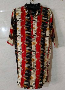 Patterned Shirt Kurta
