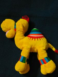 Vintage Yellow Camel Plush Toy