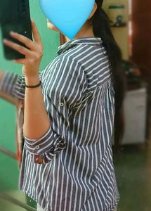 Striped Button-Up Shirt