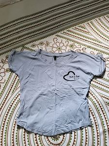 Grey Crop Tshirt