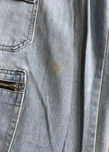 Light Wash Denim Cargo Pants