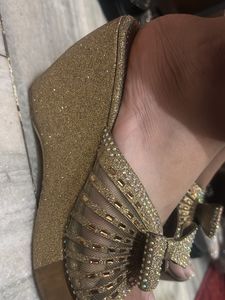 Golden Glam Flats