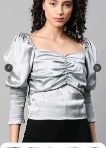 Elegant Silver Top