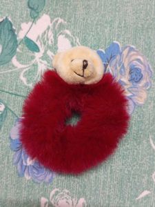 Cute Teddy Bear Scrunchie