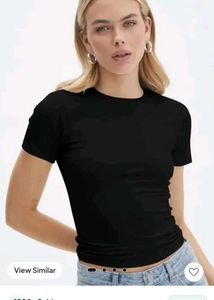 Newme Black Fitted T-Shirt