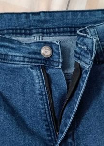 Blue Denim Cargo Pants