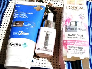 The Derma Co. Face Wash & L'Oreal Serum