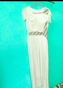 Vintage Cream Maxi Dress