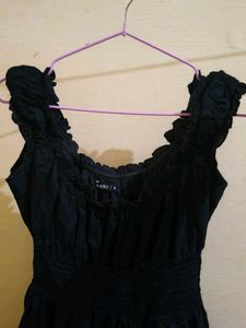 Cute Black Ruffled Dress