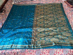 Pure silk Assam Paat Saree with attached borders
