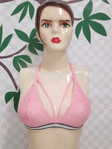 (200)Pink Lace Bralette