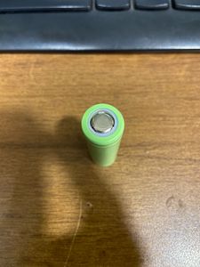 Bright Green Cylinder Battery