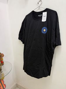 Shein Black Graphic T-Shirt