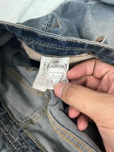 Men's Washed Denim Jeans