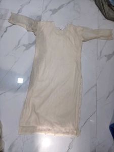 Elegant Off-White Kurta with Dupatta