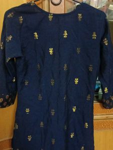 Embroidered Blue Kurta
