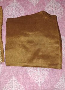 Elegant Brown Embroidered Kurta Set