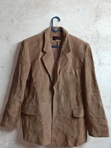 Classic Brown Suede Blazer