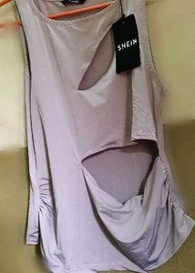 Cut-out Ruched Tank Top