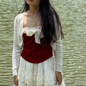 Vintage Inspired Velvet Corset top