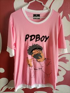 Pink T-shirt For Men