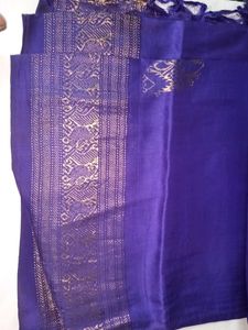 Silk Saree In Blue Colour