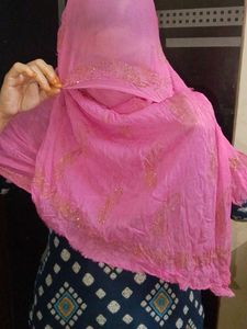 Embellished Pink Dupatta of 1