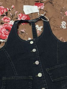 Denim Vest with Buttons