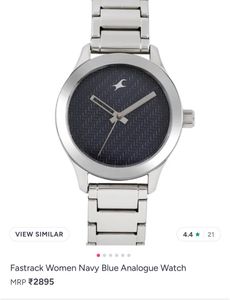 Fastrack Women Navy Blue Analogue Watch