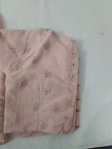 Elegant Embellished saree with blouse peticot