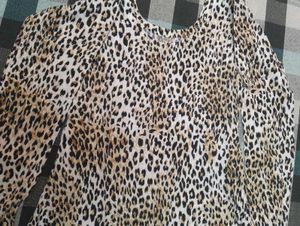 Two Kurtas: Leopard Print &amp; Orange Bandhani