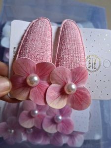 Cute Flower Hair Clips Set