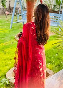 Original Maroon Embroidered Pakistani Suit