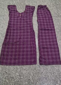 cotton suit palazzo dupatta set for women