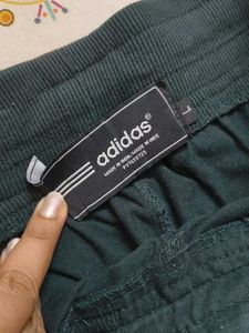 Adidas Green Knee-Length Track Pants