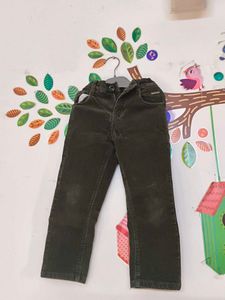 Kids' Olive Green Corduroy Pants