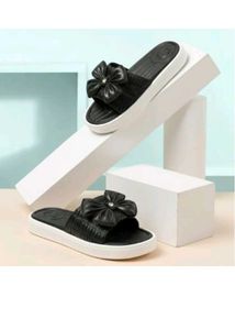 Chic Black Bow Accent Sliders