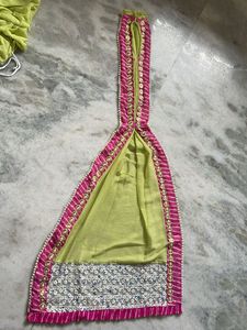 Green Lehenga&amp; designer Dupatta