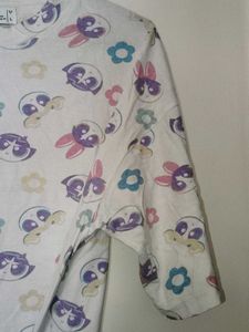 Cute Cartoon Print Crop Top