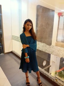 Pleated Sea blue Fnoks