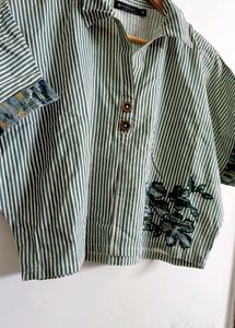 Smart Crop Shirt For Women.