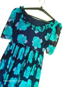 Vintage Floral Midi Dress