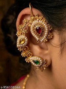 Designer Ethnic Earrings with Pearls