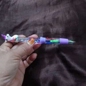 Unicorn 4-in-1 Multicolor Pen with Glitter Liquid