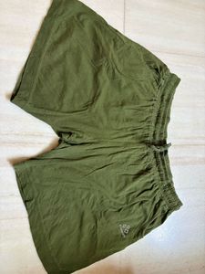 Men's Olive Green Athletic Shorts