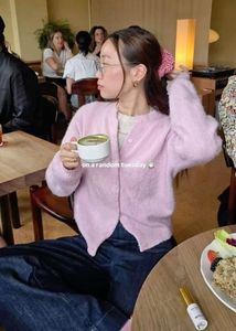 Lilac Knit Cardigan(with scarf)