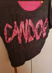Black Top With Pink Inner